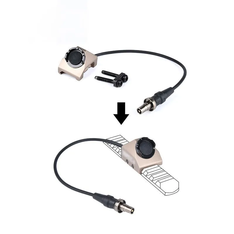 Surefir-Botón de presión caliente, Unidad de interruptor remoto para Surefir M600, M300, Airsoft Scout, linterna, PEQ-15, accesorios de NGAL - imagen 5