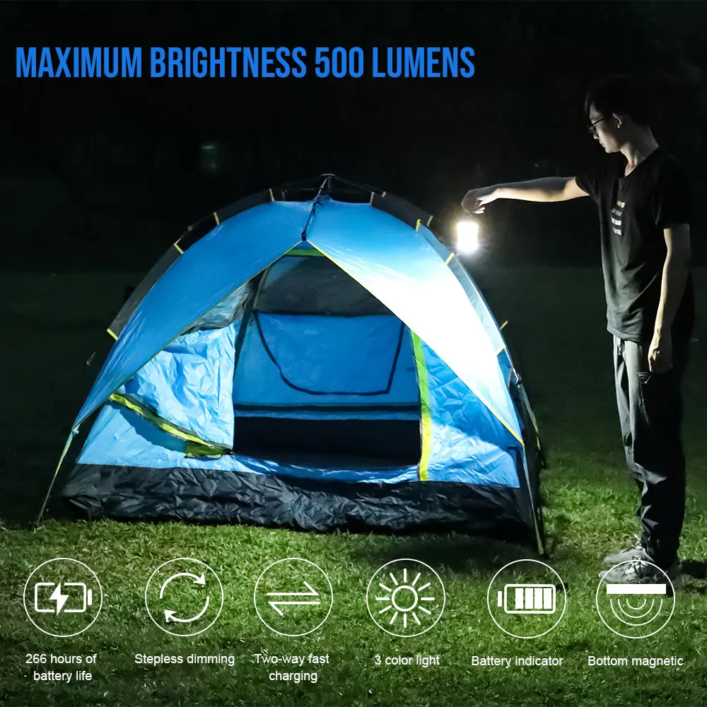 Trustfire-luces LED de Camping C2 recargables por USB, batería integrada de 21700, para acampar al aire libre, barbacoa, tiendas, linternas, Banco de energía de emergencia - imagen 2