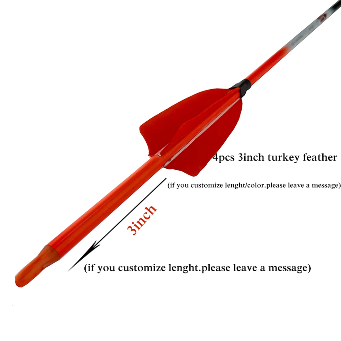 Flechas de tiro con arco, 12 piezas, tiro a caballo, flechas de carbono puro id6.2 mm, arco tradicional, arco largo recurvo, caza - imagen 3