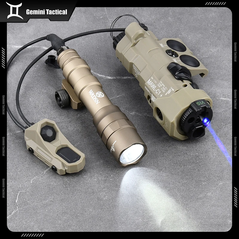 Táctico WADSN nuevo MAWL-C1 actualizado rojo verde punto azul láser IR luz de relleno M600DF linterna LED blanca con doble interruptor de presión - imagen 4