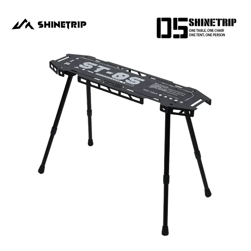 ShineTrip-mesa de Camping con sistema táctico para exteriores, mesa de monopatín de aluminio 05, almacenamiento plegable portátil expansible y diversificado - imagen 4