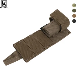 KRYDEX-Bolsa de reubicación de antena de Radio táctica MOLLE, chaleco Airsoft, bolsa de fijación de antena de Radio, portador de soporte