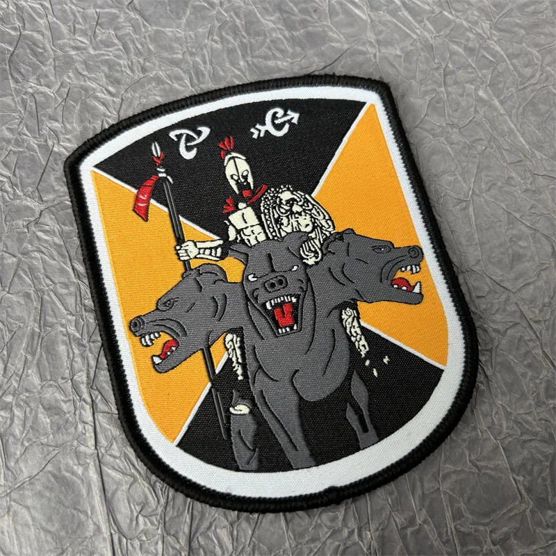 Parche de tela de caballo de granja misteriosa, parches militares con gancho y bucle, pegatina para mochila, insignias de moral táctica, apliques para ropa - imagen 5