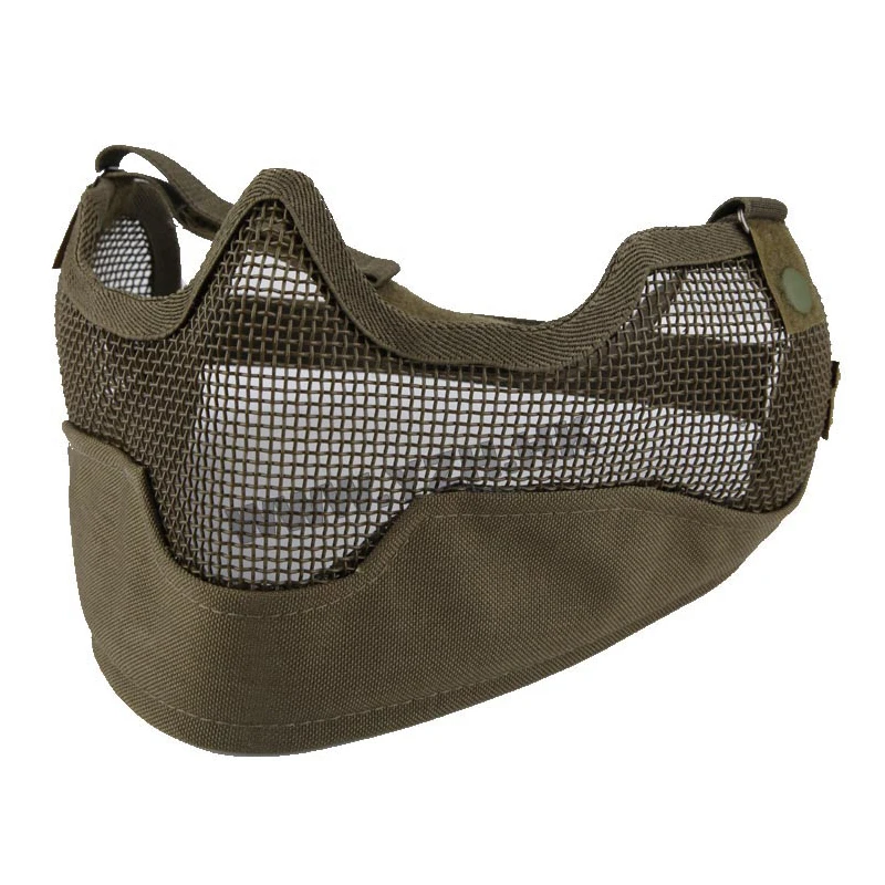 Emersongear para V2 Strike-mascarilla de media cara de acero, gorros protectores de malla, Airsoft, deporte de caza, senderismo, ciclismo, combate al aire libre - imagen 3