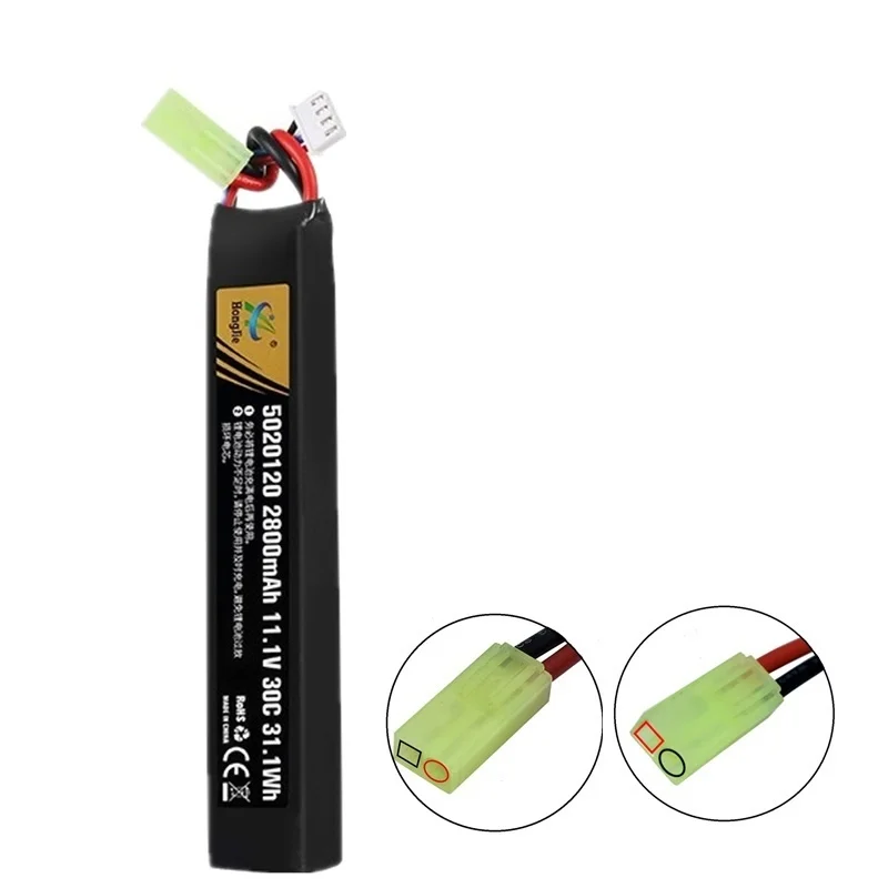 Pistola de agua RC Original Airsoft LiPo batería 11,1 V 3S 2800mAh 30C 5020120   Para Airsoft BB pistola de aire juguetes eléctricos piezas de pistolas - imagen 5