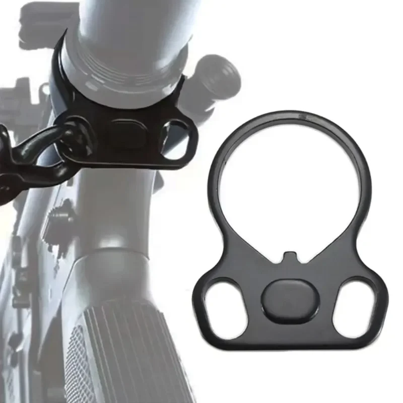 DulRifle-Adaptador de placa final de Rifle, bucle turístico, montaje de eslinga de un solo punto ambidiestro para accesorios de Odorde de caza figurado AR-15 - imagen 2
