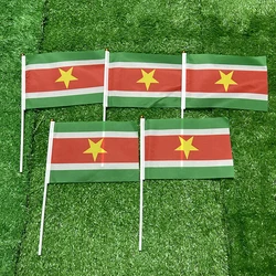 Bandera Surinam con mástil – Decoración eventos deportivos y fiestas