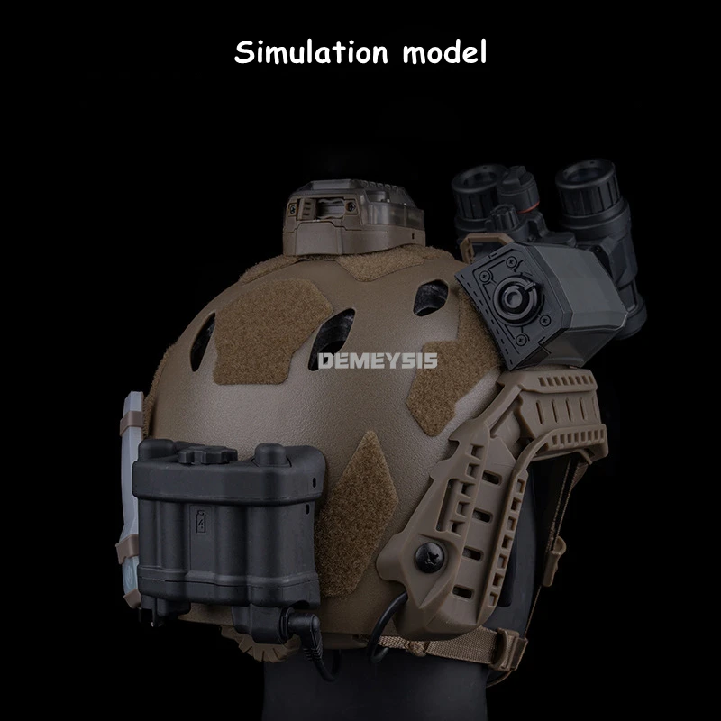 Casco Airsoft NVG, caja de batería, modelo de cascos tácticos de Paintball AN/PVS-31, caja de batería, modelo simulado, sin función, accesorios decorativos - imagen 5