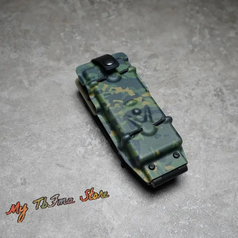 Kydex funda de interfono táctico, expansión de batería Ropen Uv5R, abrir y cerrar, bolsa de almacenamiento, caja larga - imagen 5