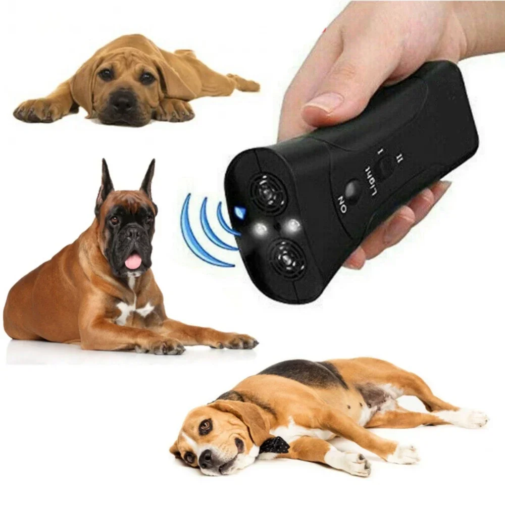 Dispositivo antiladridos ultrasónico con LED para adiestramiento canino - imagen 3