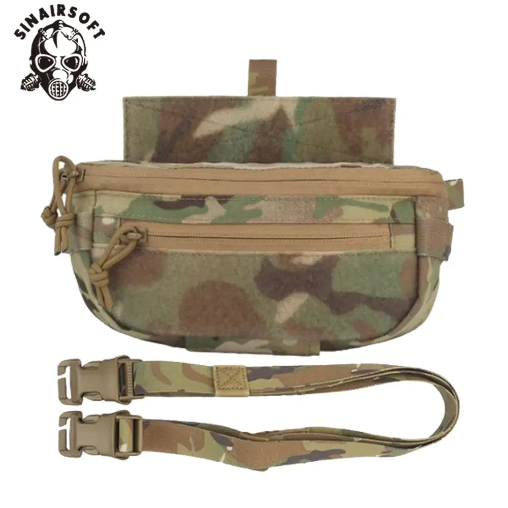 SINAIRSOFT-bandolera de combate táctico, bandolera compacta para el vientre, bolso de hombro de liberación rápida, chaleco integrado, portador de placa Airsoft - imagen 2