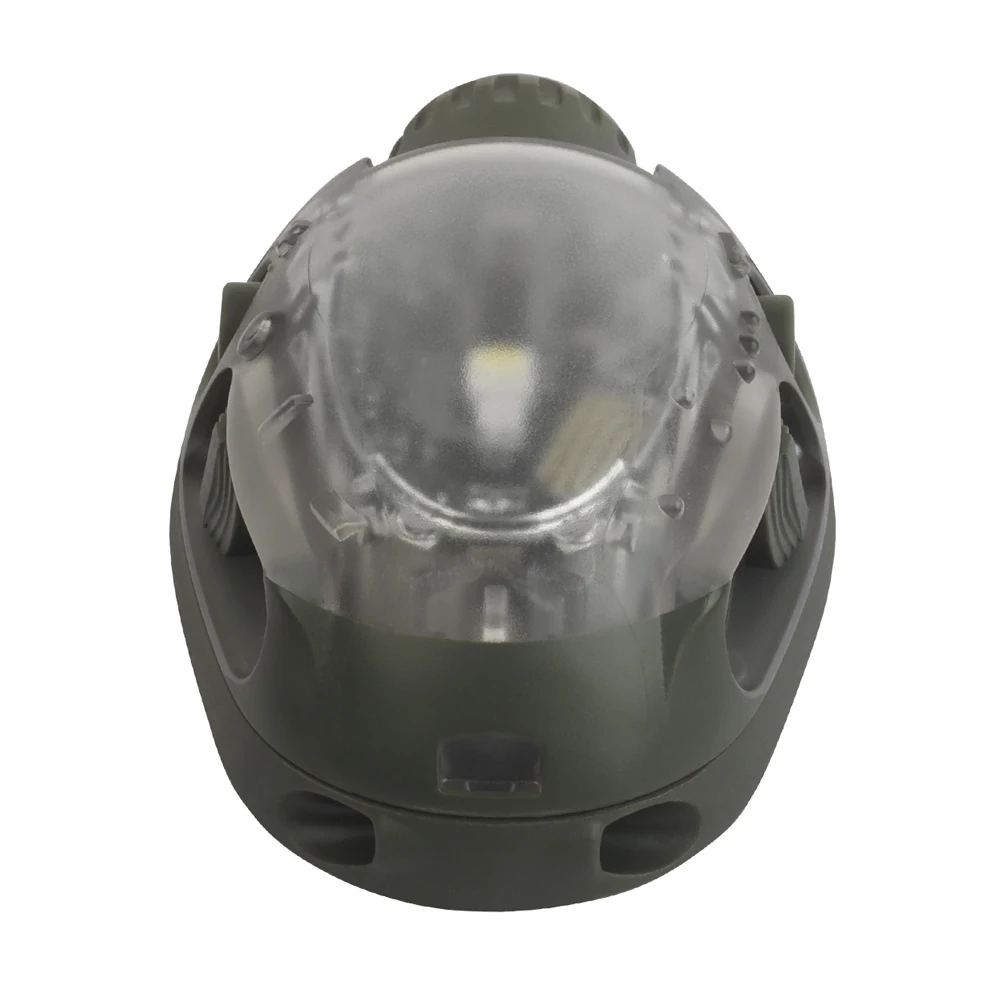 Luz de cabeza táctica estroboscópica roja/verde/azul/blanca/Ir casco luz de señal caza Airsoft pesca linterna LED auxiliar equipo - imagen 3