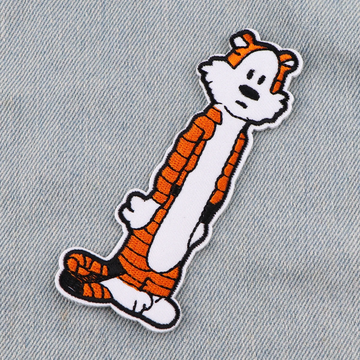 Parche bordado de tigre de dibujos animados para niños, apliques de ropa divertidos, pegatinas de ropa - imagen 4