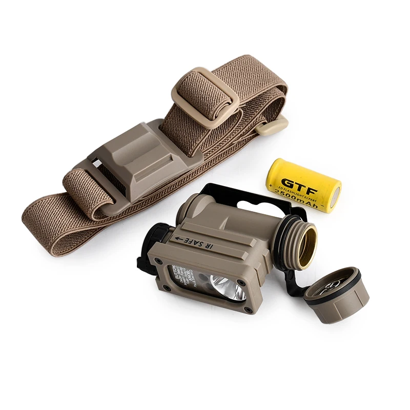 Nueva luz táctica para casco, linterna LED de 5 modos, Control de brillo, luz nocturna para exteriores, antorcha para casco rápido Airsoft, lámpara de caza - imagen 5