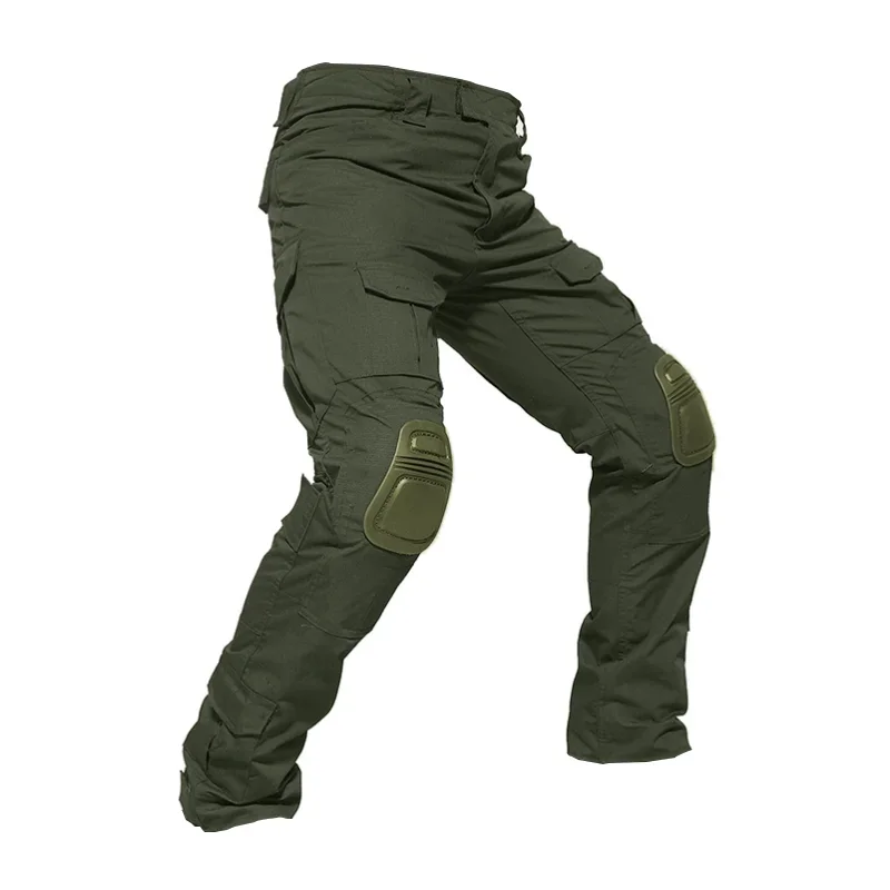 Pantalón táctico militar para hombre, pantalones para escalada al aire libre, caza, senderismo, pantalones de combate, pantalones Cargo de trabajo y rodilleras, pantalones tácticos