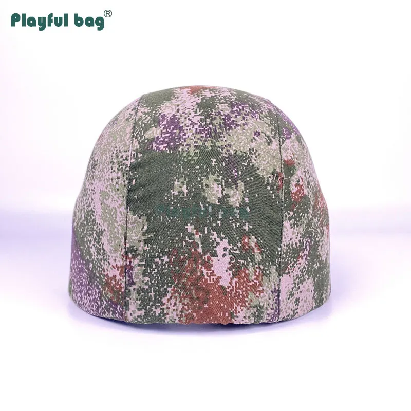 Funda de casco de camuflaje, bolsa juguetona, material de poliéster, cubierta de casco estilo camuflaje del desierto de la selva al aire libre, AQB75 - imagen 2