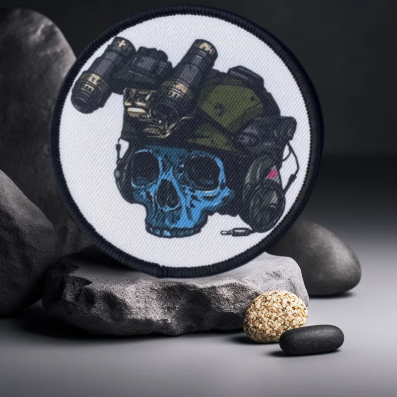 Gafas de visión nocturna, observadores, parches de impresión táctica, esqueletos, insignias de moral militar, mochilas, pegatinas de decoración de ropa - imagen 4