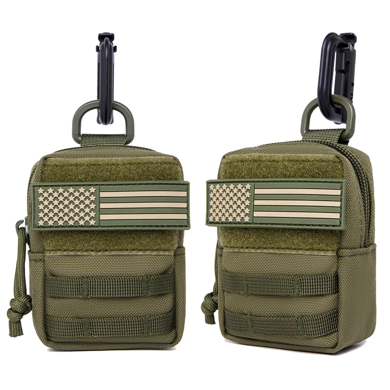 Bolsa pequeña táctica para deportes al aire libre, herramientas portátiles, bolsa de pecho Molle con gancho y bucle, bolsa colgante pequeña, bolsa de accesorios de caza al aire libre - imagen 2