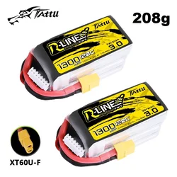 Nueva batería Lipo TATTU R-LINE 3,0 22,2 V 1300mAh 120C para helicóptero RC Quadcopter Dron de carreras con visión en primera persona piezas 6S batería recargable