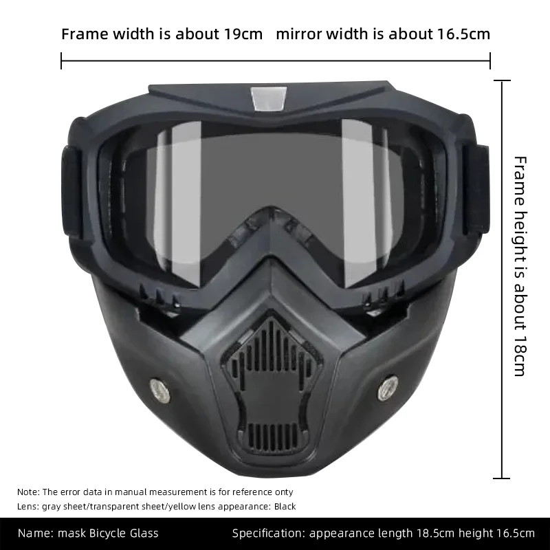 Gafas de cara completa HD transparentes a prueba de niebla a prueba de arena gafas protectoras de soldadura eléctrica máscara versátil a prueba de viento - imagen 3
