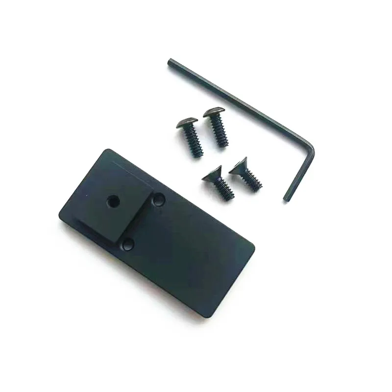 Placa de montaje de mira de punto rojo óptico de Metal para Ruger SR22 DA/SA Compact 22 LR Fit Docter ADE Burris Vortex viper HS 407K 507K 14,2mm - imagen 4