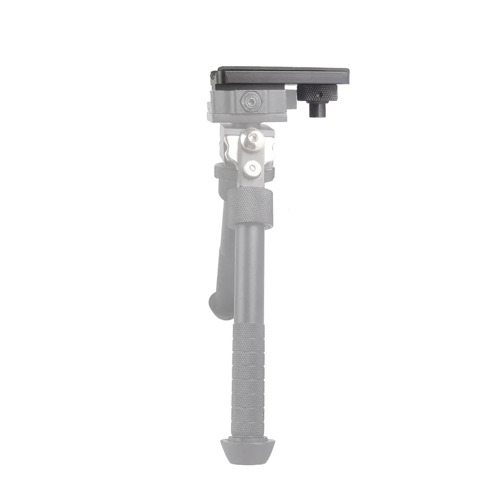 Adaptador de riel Picatinny con perno giratorio táctico para bípode de Rifle, adaptador de montaje Picatinny de 20mm con Base de goma de 3 ranuras - imagen 5