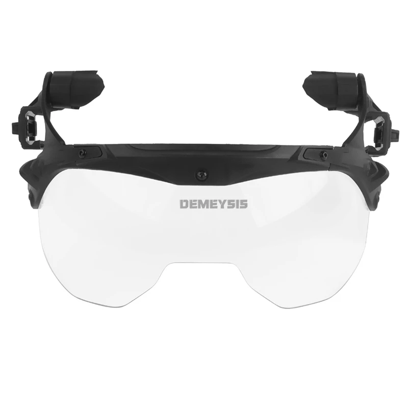 Casco táctico Wendy, gafas plegables para caza al aire libre, tiro, casco Airsoft, montaje en riel, gafas de protección, accesorios para casco - imagen 2