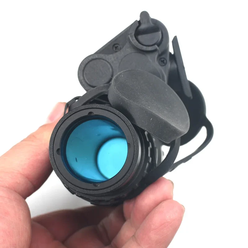 PVS18 1: 1 versión de Metal Real gafas de visión nocturna NVG simuladas modelo BK para caza + soporte NVG de plástico L4G24 - imagen 3