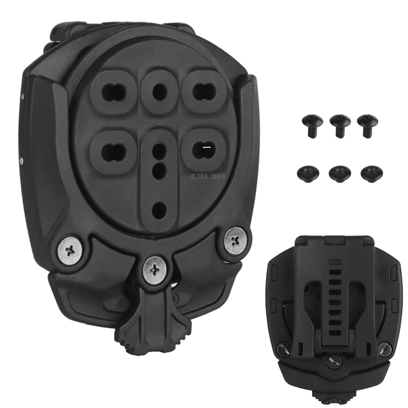 Adaptador de Base de funda de pistola táctica, rotación de 360 grados para cinturones deportivos al aire libre, portador de placa, plataforma de sistema de bloqueo rápido - imagen 3