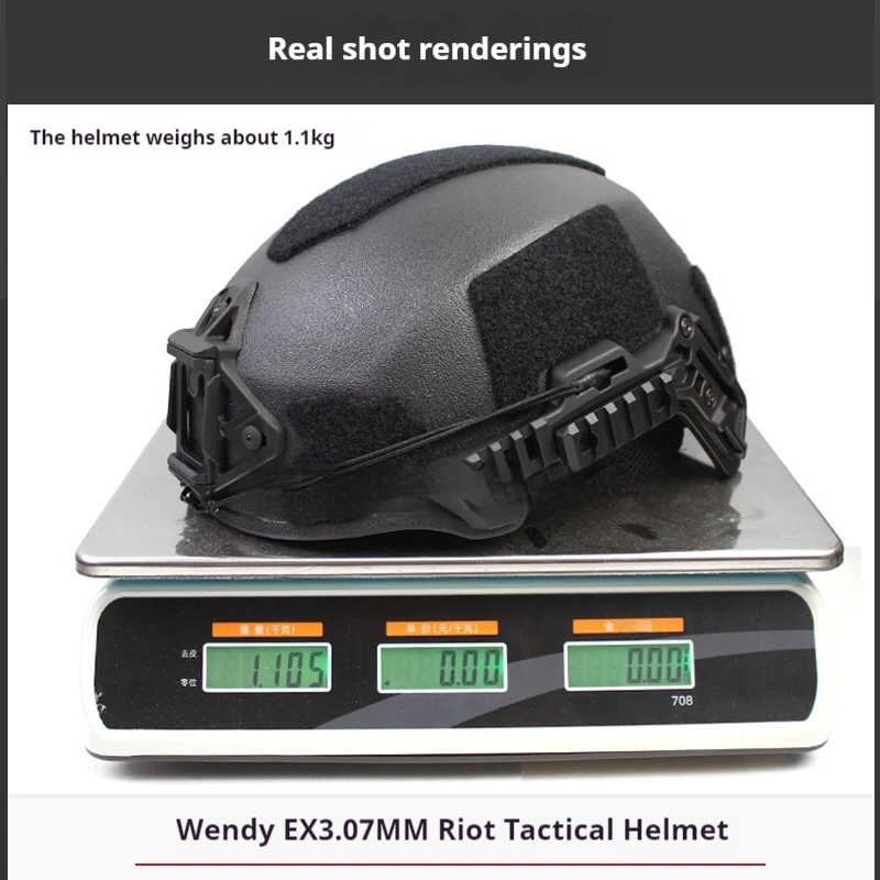 Casco Wendy 3,0, pistola de aire táctica gruesa, casco balístico de seguridad, equipo de casco de ciclismo deportivo de caza al aire libre ajustable - imagen 4