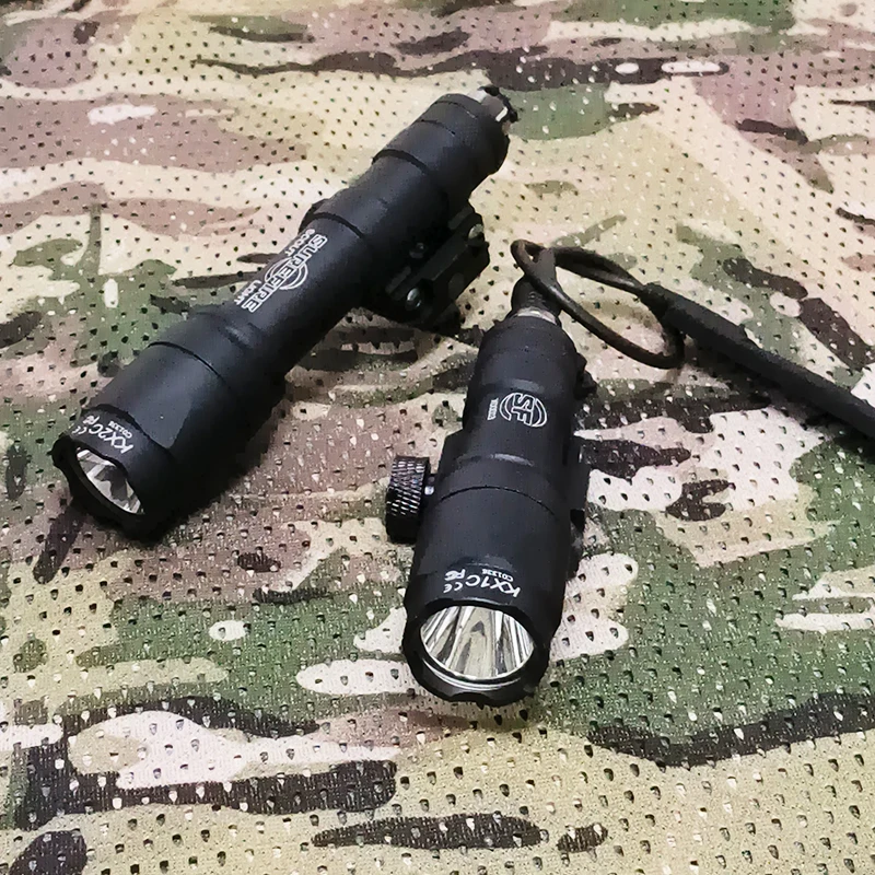Linterna táctica de Airsoft M300 M600 WADSN Surefir Scout luz M300A M600C linterna LED blanco caza foco accesorio Metal - imagen 5