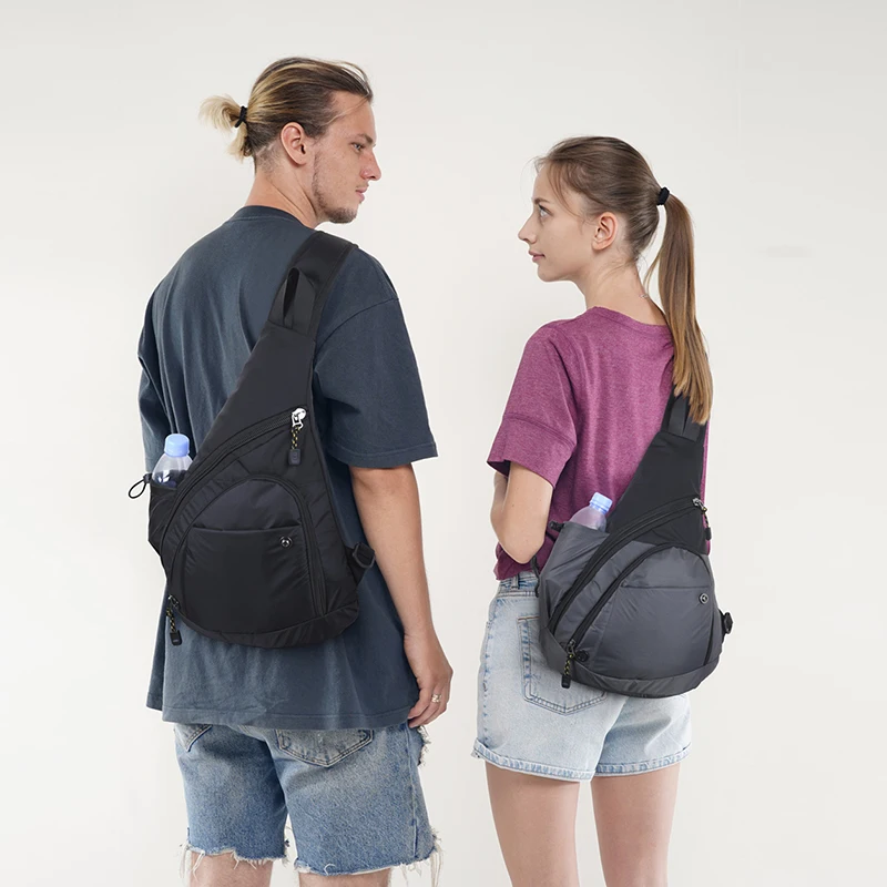 Mochila de viaje para ciclismo al aire libre para hombres y mujeres, bolsos de hombro, mochila de senderismo, Camping, bolsa de pecho táctica de pesca multifuncional - imagen 3