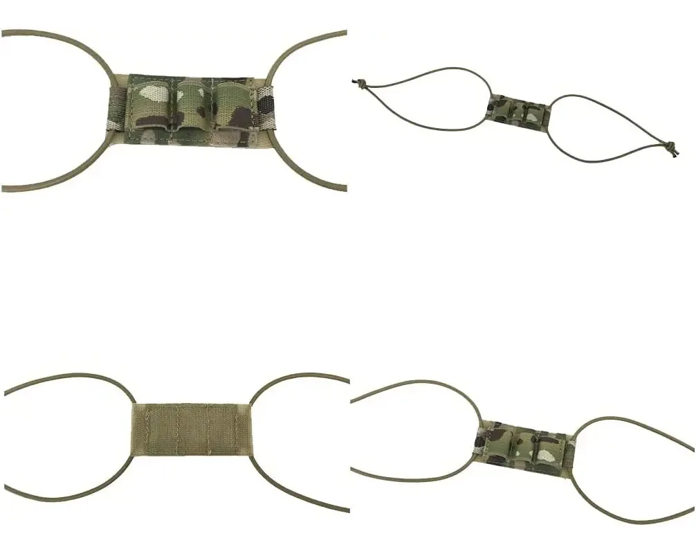 Casco táctico NVG con correa fija y soporte batería elástica - imagen 5