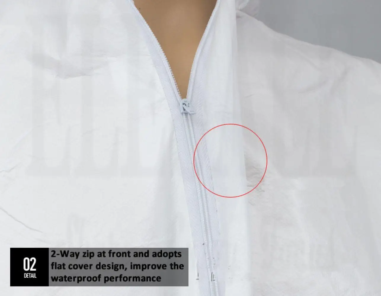 Ropa protectora desechable a prueba de polvo SF, resistente al agua y al aceite, ropa de seguridad para el trabajo, pintura antipolvo, traje general de trabajo de decoración - imagen 5