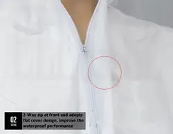 Traje de protección desechable SF – Impermeable al agua y aceite
