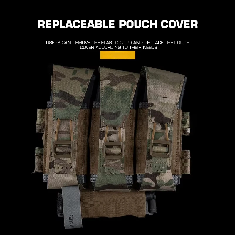 WG Diy gancho bucle hebilla combinación uso Rifle Piscol submetralhadilla Triple Mag bolsa Airsoft portador placa revista funda herramienta - imagen 5