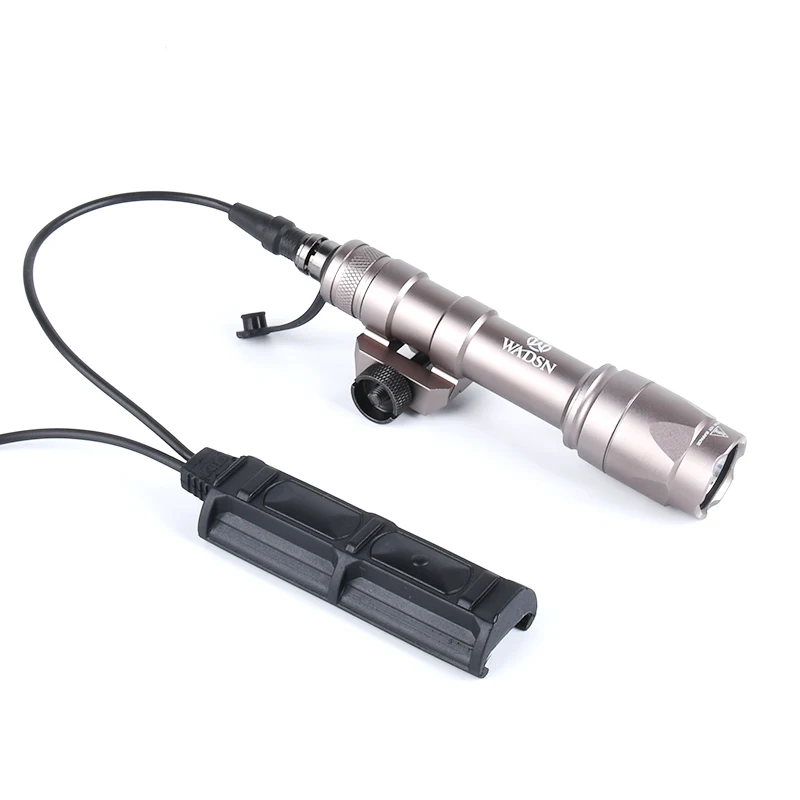 Linterna táctica para deportes al aire libre, luz Led fuerte, cable controlado, cola de ratón, equipo de iluminación, M600C - imagen 5