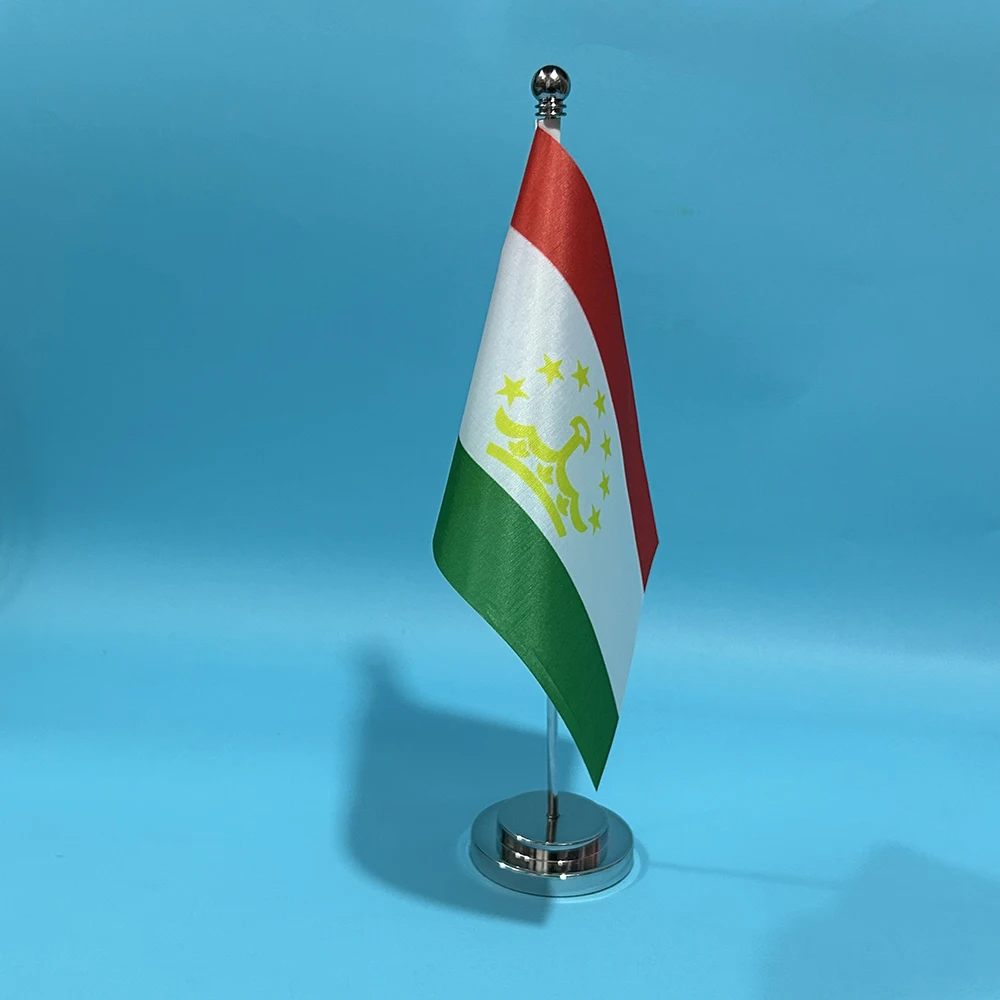 SKY FLAG bandera nacional Tayikistán de poliéster para escritorio - imagen 4