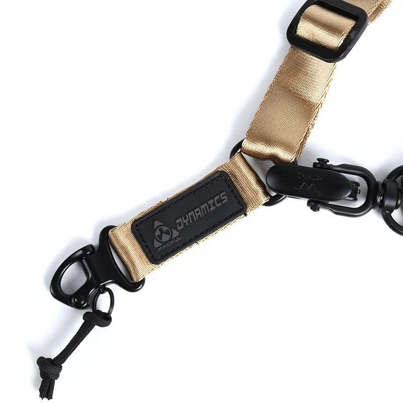 Eslinga de Rifle multimisión táctica MS2 con parche, hebilla de cinturón ajustable de 1/2 puntos, correa de cuerda desmontable, equipo de armas de Metal - imagen 5