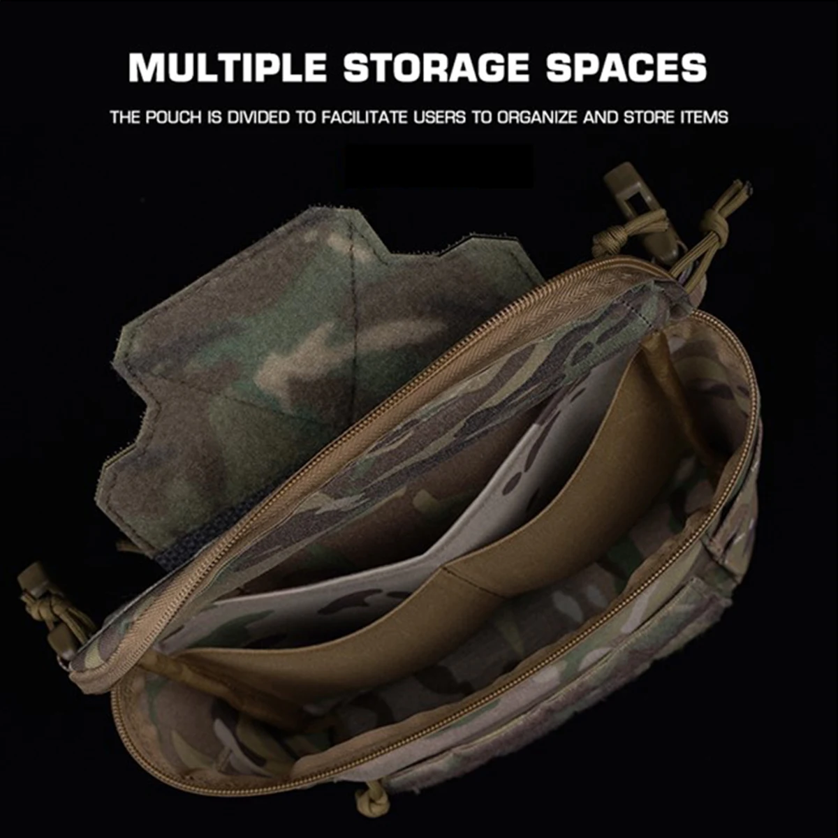 Bolsa inferior compacta para abdominales, bolso de hombro multifuncional de liberación rápida, chaleco táctico, equipo de pecho, bolsa de inclinación táctica - imagen 3