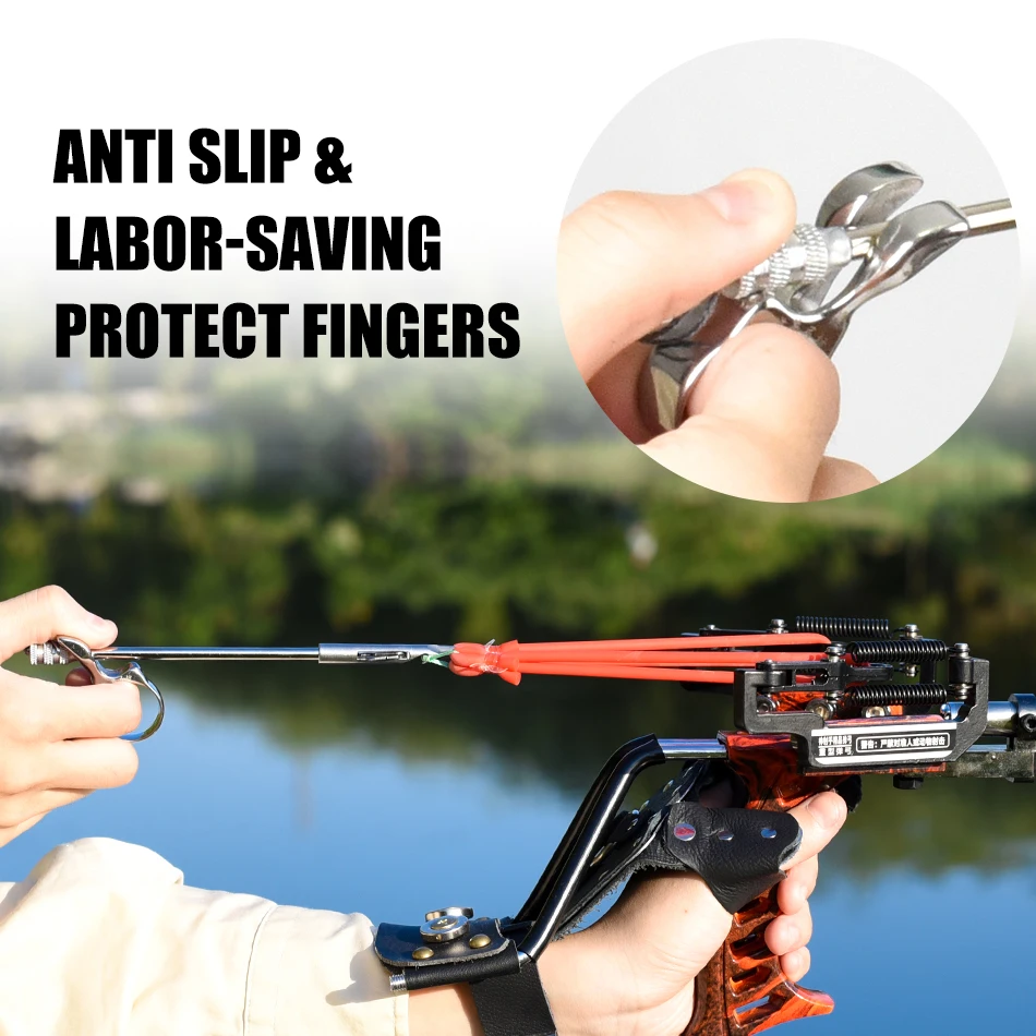 Anillo de dardo de pescado para tiro al aire libre, pesca de Metal asistido, extractor asistido de dardo de dedo, lanzador multifuncional, herramientas para peces - imagen 5