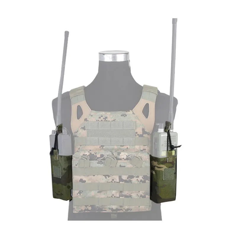 Emersongear JPC MBITR-Juego de bolsa de Radio táctica para intercomunicador 148/152, paquete de Panel para caza al aire libre, senderismo, deportes de combate Airsoft - imagen 2