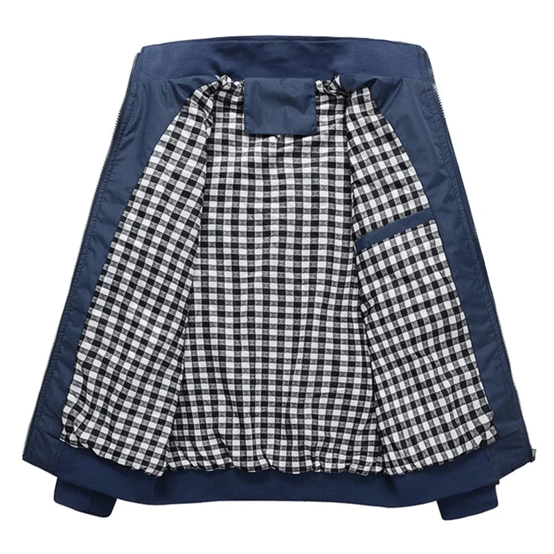 Chaquetas de otoño para hombre de talla grande 7XL para exteriores, abrigo con cuello levantado, chaqueta de combate táctica militar ligera a prueba de agua, abrigo de caza - imagen 3