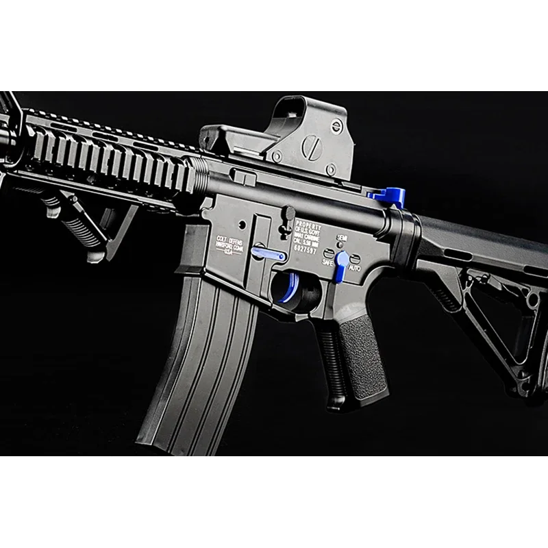 Gel Blaster M4A1 pegatina metálica 3D plateada para cuerpo - imagen 3