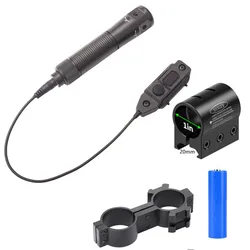 Mira láser roja/verde táctica con interruptor de presión mira láser roja ajustable