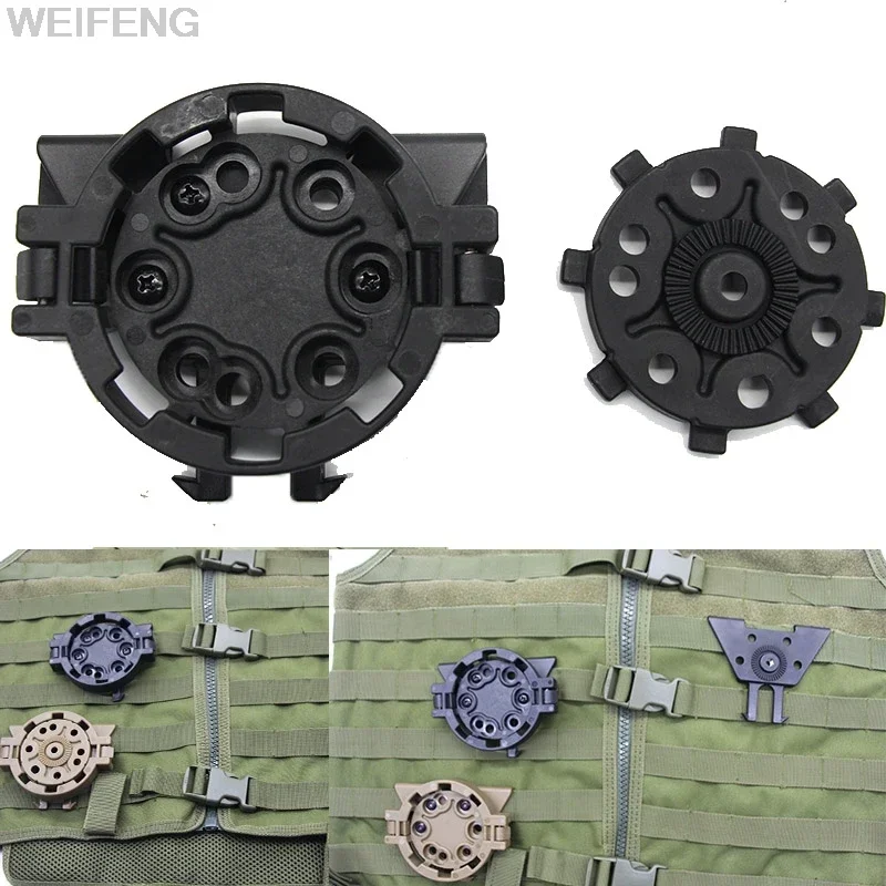 Adaptador táctico para funda de pistola Molle, accesorio Molle, plataforma de 360 grados, Kit de desconexión rápida, funda para pistola, adaptador para caza - imagen 4