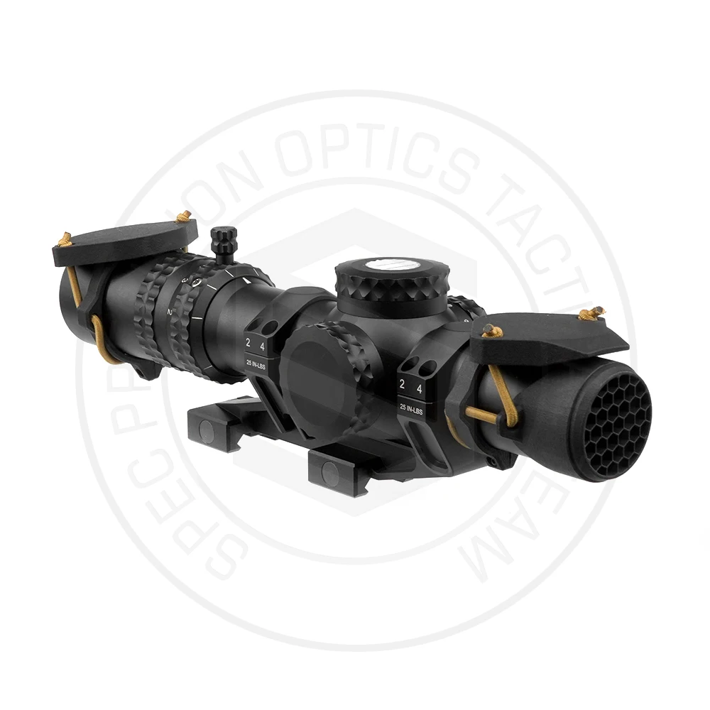 Tapa objetivo visor 30/34mm MOLLE – Combo trasera nailon ripstop 3D rifle scope - imagen 2