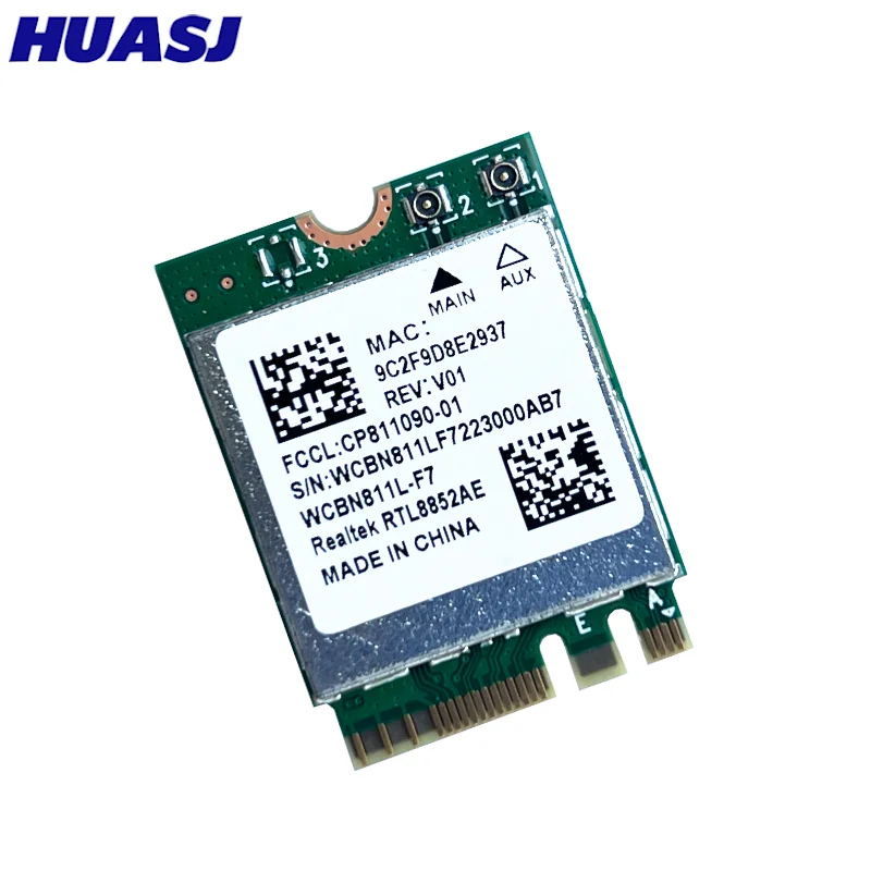 RTL8852AE RTL8852 Wifi 6 2,4G 5G 802.11AC/AX módulo inalámbrico MU-MIMO tarjeta de red Bluetooth 5,2 para Win 10/11 - imagen 2