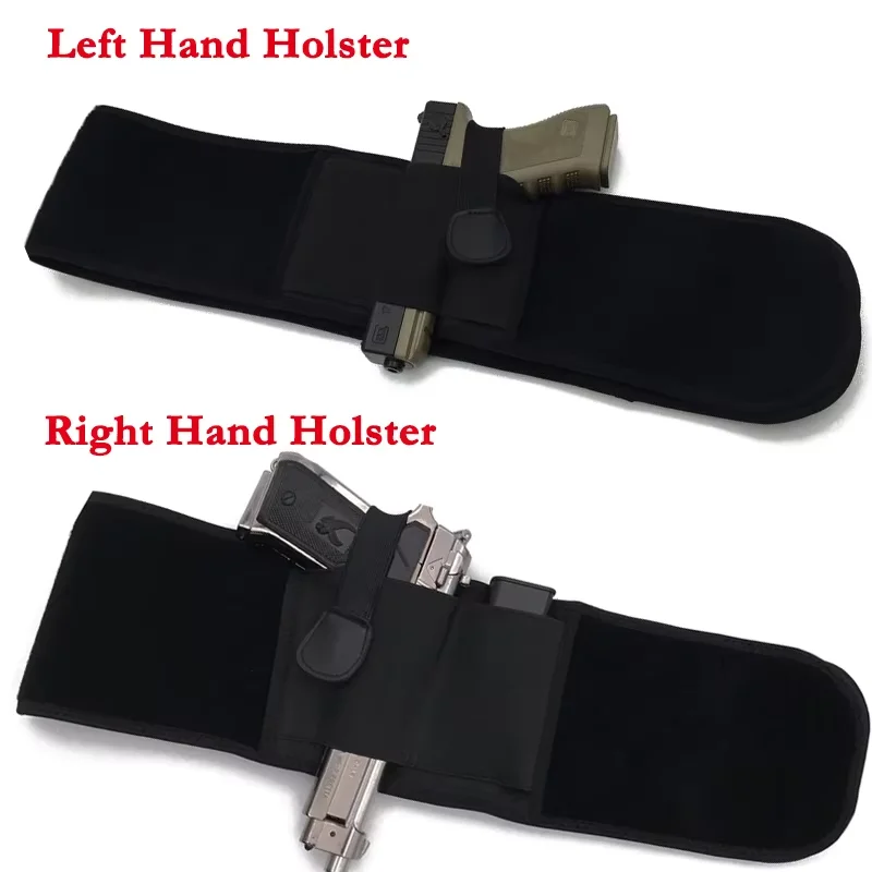 Funda táctica oculta, funda portátil para pistola para el vientre, banda de cintura oculta, cinturón para caza al aire libre, funda de defensa para tiro - imagen 2
