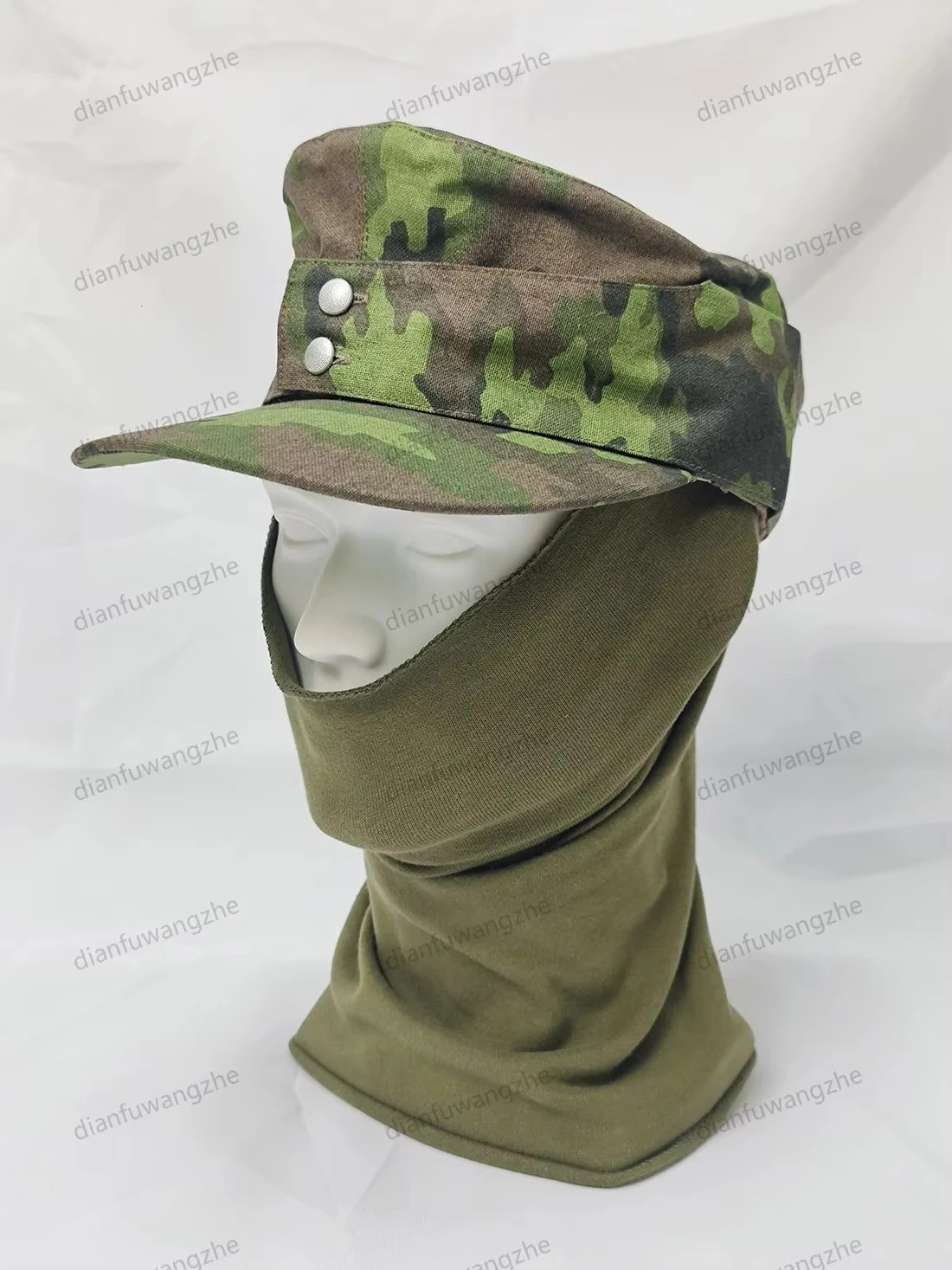 Gorra de campo M43 de estilo alemán de la Segunda Guerra Mundial, sombrero de montaña de algodón de camuflaje táctico para colección y exhibición - imagen 2